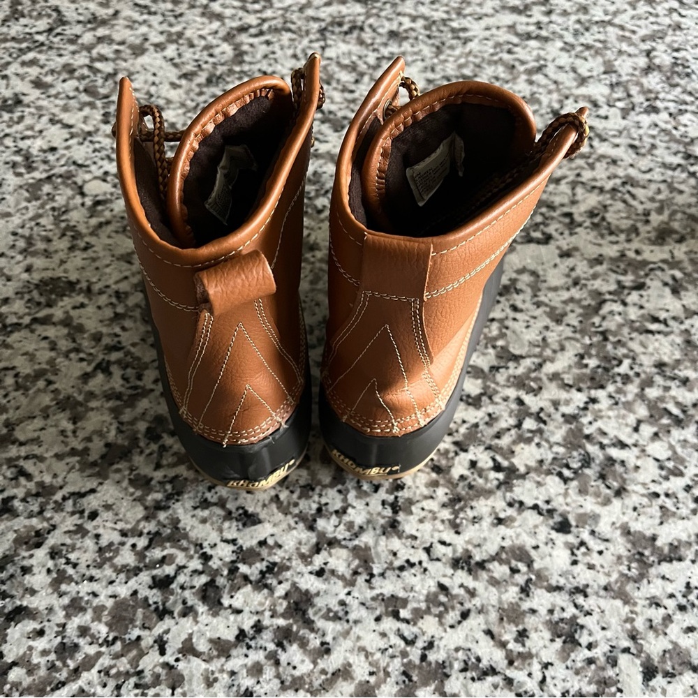 Khombu Women's Lauren Leather Duck Boots 6M - Picture 6 of 8